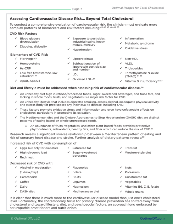 Total Cholesterol - An ODX Monograph