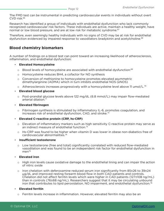 Endothelial Dysfunction - An ODX White Paper