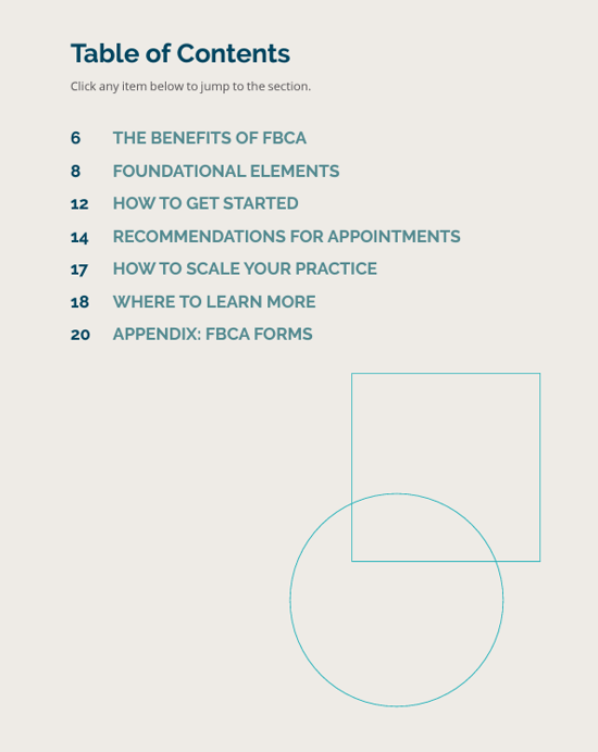 The FBCA Blueprint: How to Implement FBCA into Your Clinic