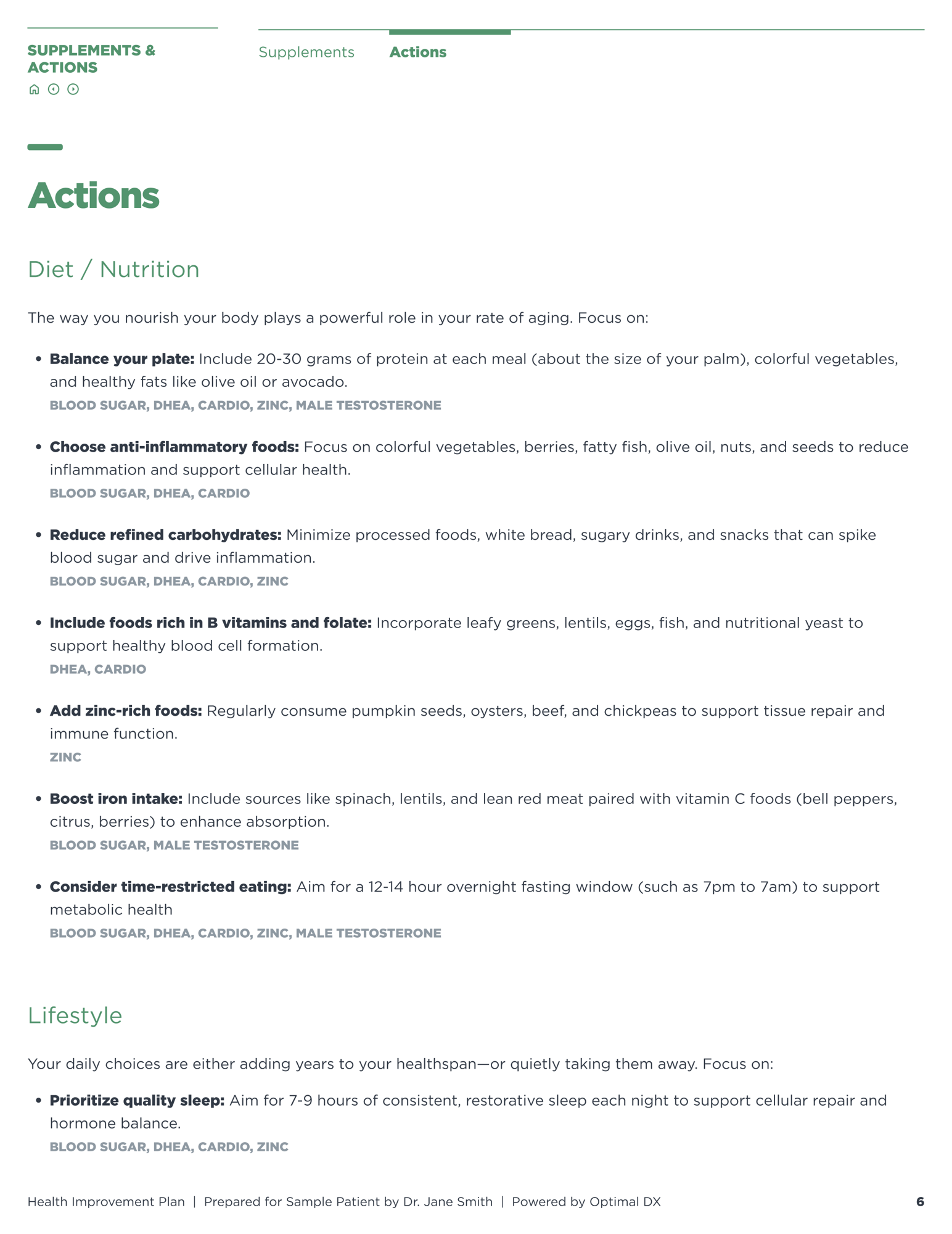 Actions