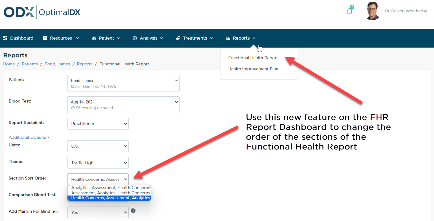 Report Center Update: New Sort Order Feature